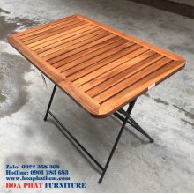 Bàn Cafe ngoài trời Patio 60x100cm mặt thẻ